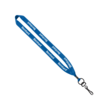 3/4" Polyester Lanyard w/ Metal Crimp & Split-Ring