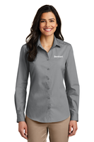 Port Authority Ladies Long Sleeve Carefree Poplin Shirt.