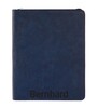 9 1/2" x 12" Leatherette Blue/Black Portfolio with Zipper