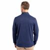 Cutter & Buck Virtue Eco Pique Micro Stripe Recycled Mens Quarter Zip